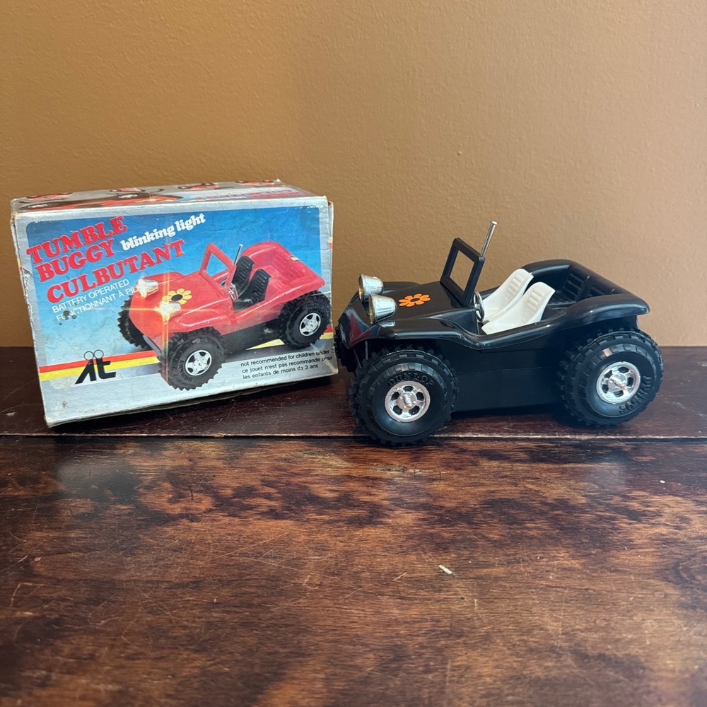 Vintage AE Tumble Buggy‎ Blinking Light Culbutant Battery Operated Toy Car